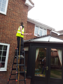 Above Conservatory Window Cleaning in Wickham Bishops 2